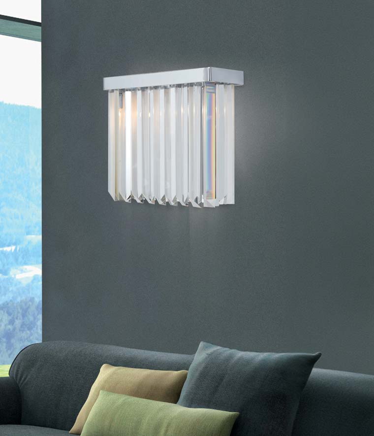 aplique quadrata cristallo collezione cristalli cod 5087-APP patrizia volpato