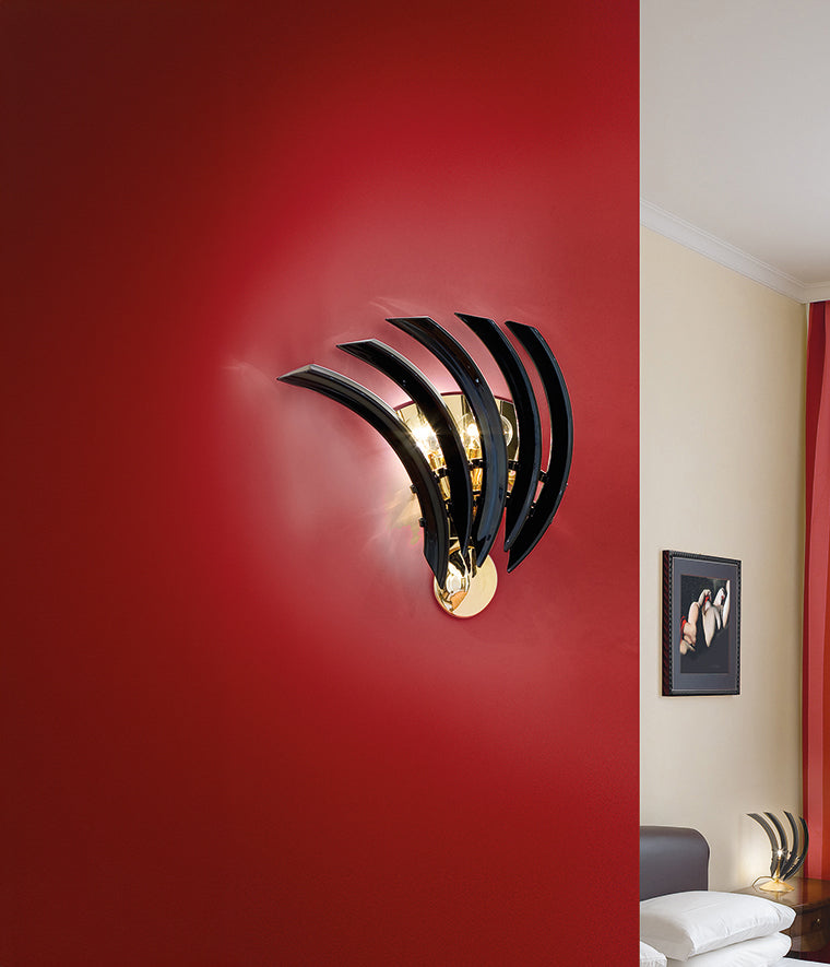 applique vetro di murano ambientato collezione rondo cod 522-APPSX patrizia volpato