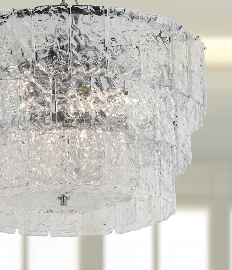 dettaglio lampadario anni 70 vetro murano glace cod 4110-S patrizia volpato