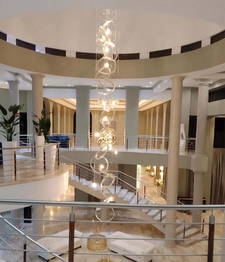 lampadario ad anelli cristallo purissimo collezione fedi cod 9255 S patrizia volpato