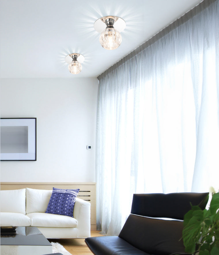 faretto moderno soffitto sfera vetro ambientato generico collezione spotlight cod 464-F patrizia volpato