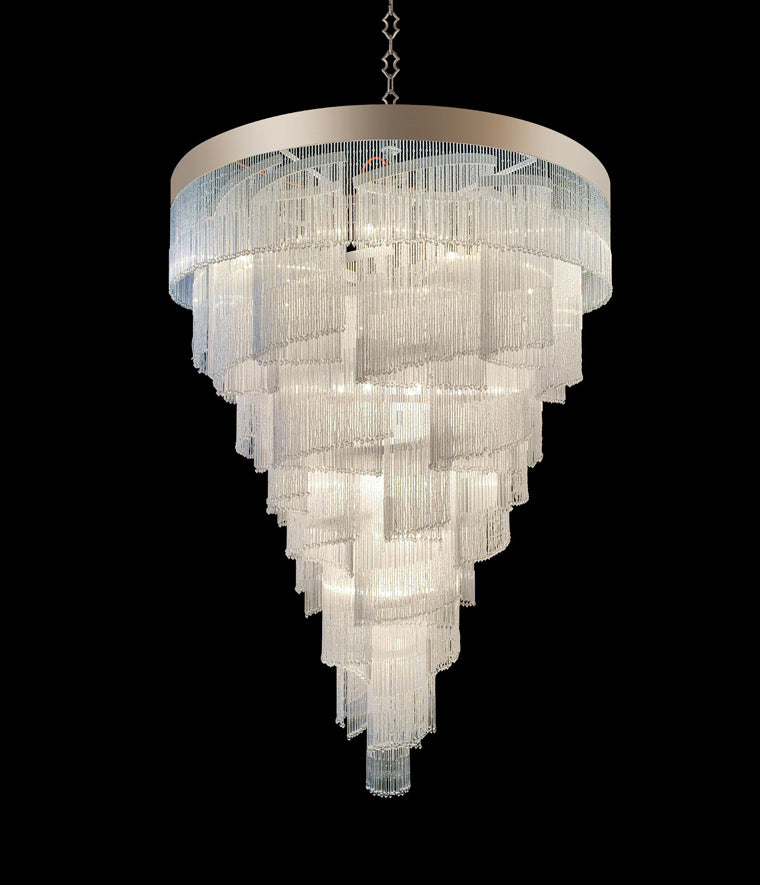 lampadario veneziano perline cucite a mano vetro murano dettaglio collezione venezia cod 4805-S110 patrizia volpato