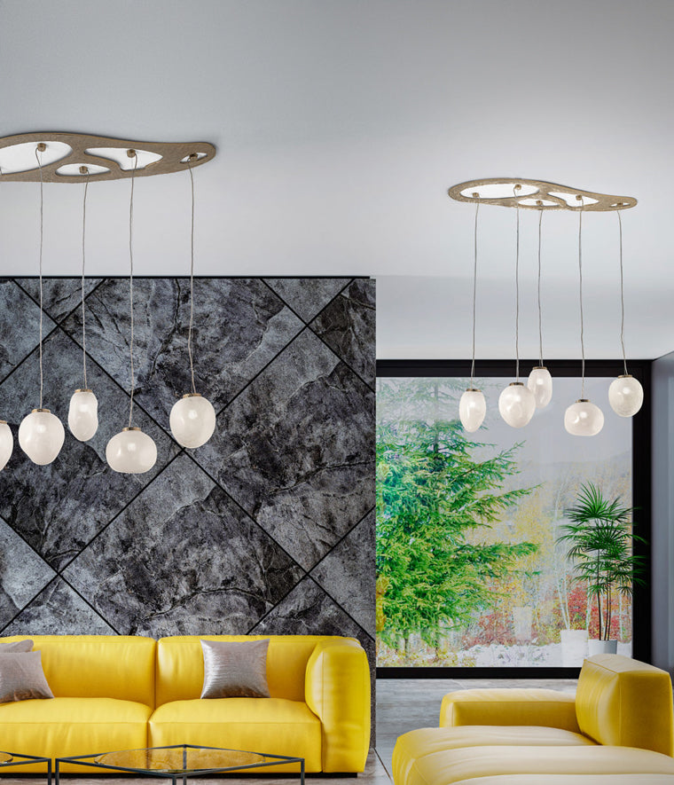 luce sospensione design sfere vetro murano ambientato generico collezione rondo cod 7804-S patrizia volpato